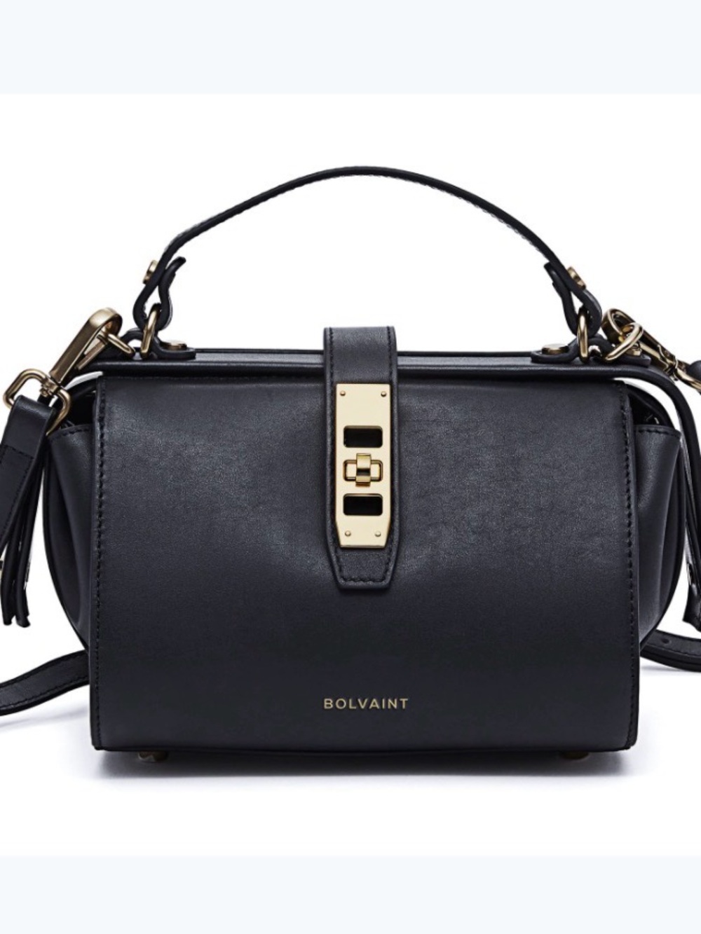 Bolvaint Eloise Noir Clasp Crossbody Bag - Black